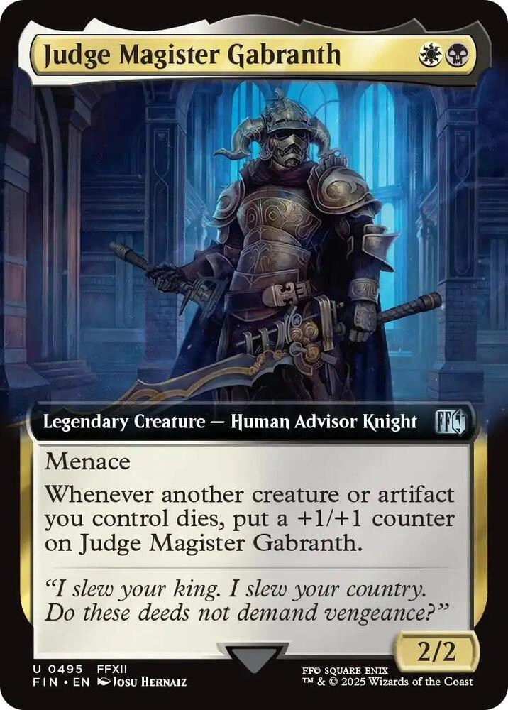 Judge Magister Gabranth (Extended Art) Foil