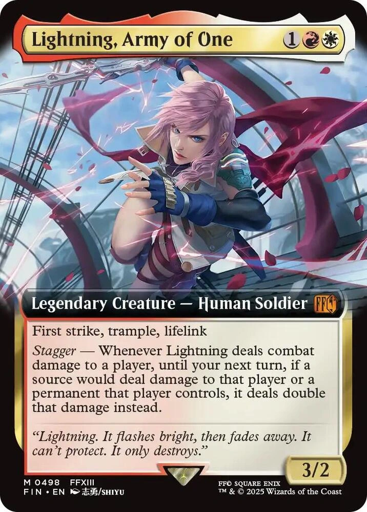 Lightning, Army of One (Extended Art) Foil