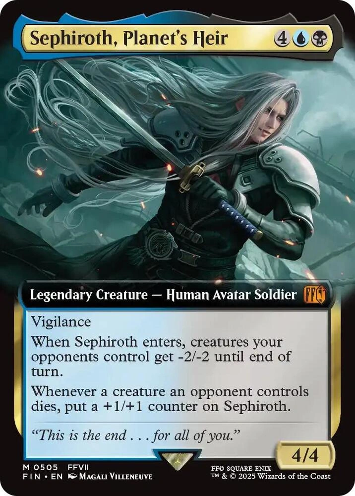 Sephiroth, Planet's Heir (Extended Art) Foil