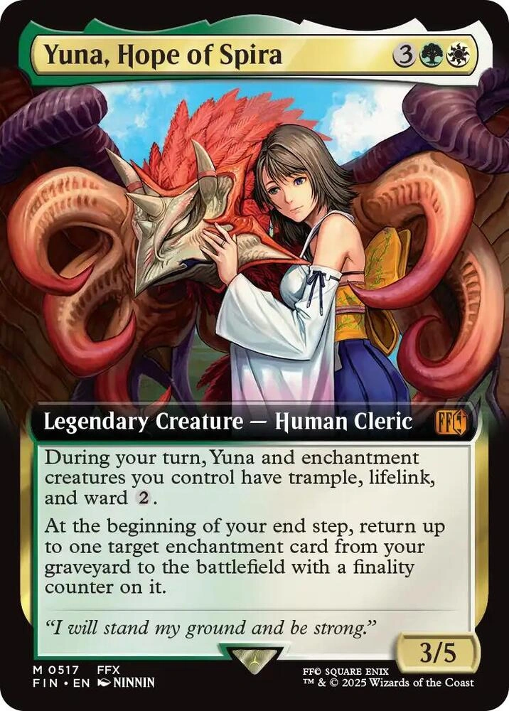 Yuna, Hope of Spira (Extended Art) Foil