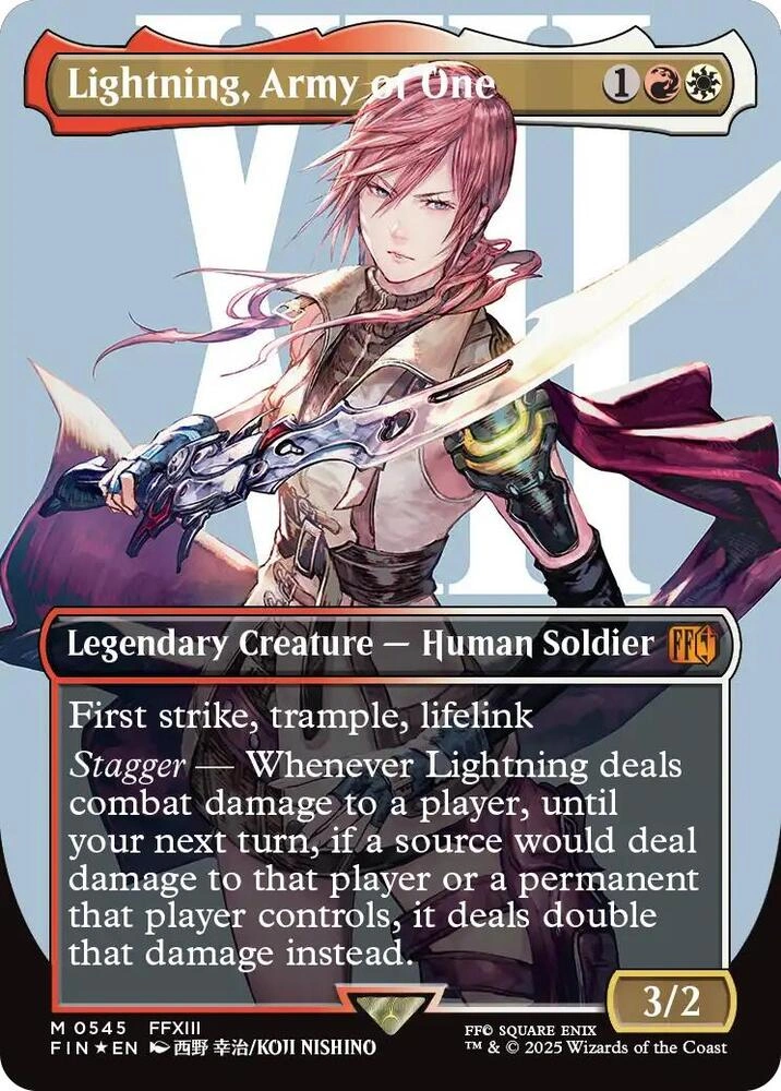 Lightning, Army of One (0545) (Borderless) (Surge Foil)
