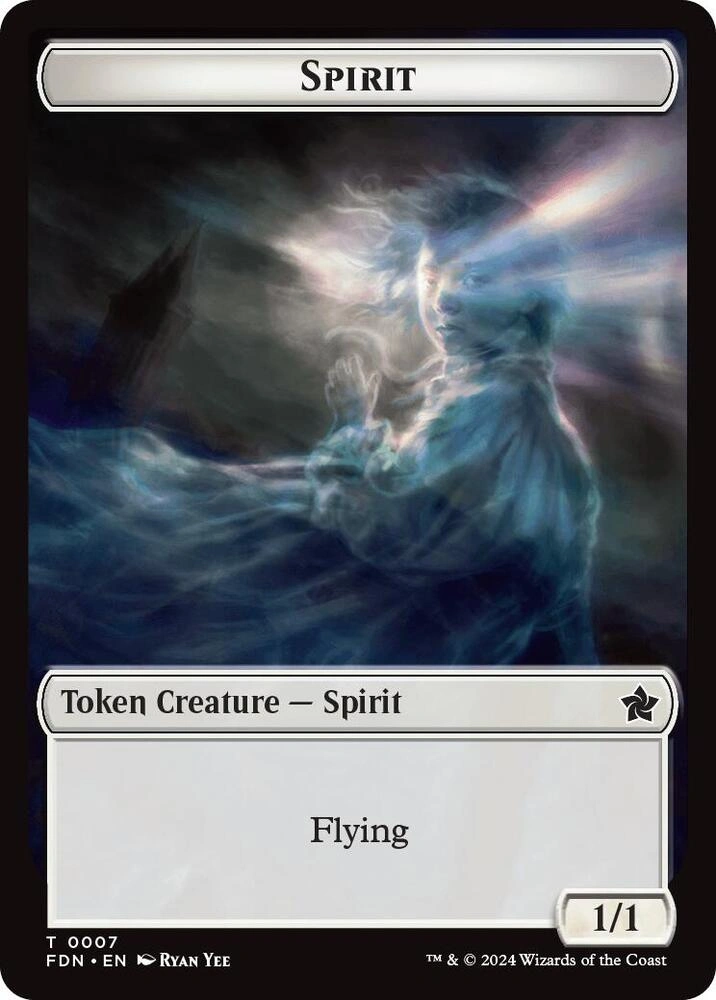 Spirit // Cat (0001) Doubled-Sided Token Foil