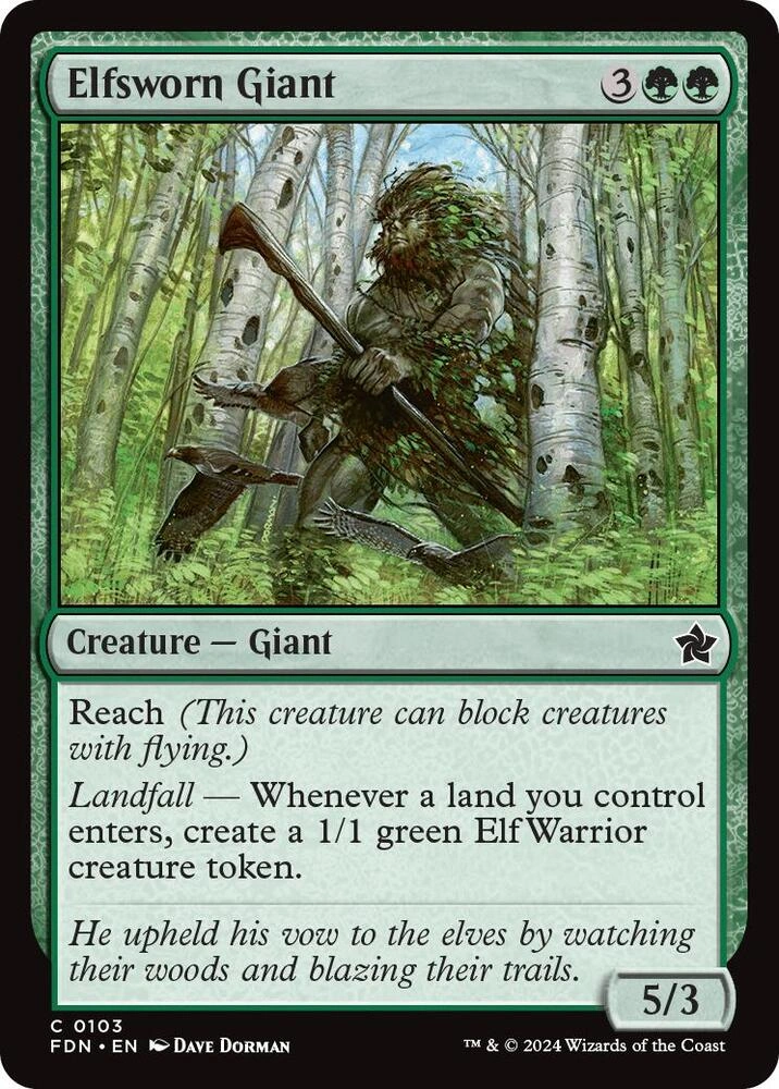 Elfsworn Giant Foil