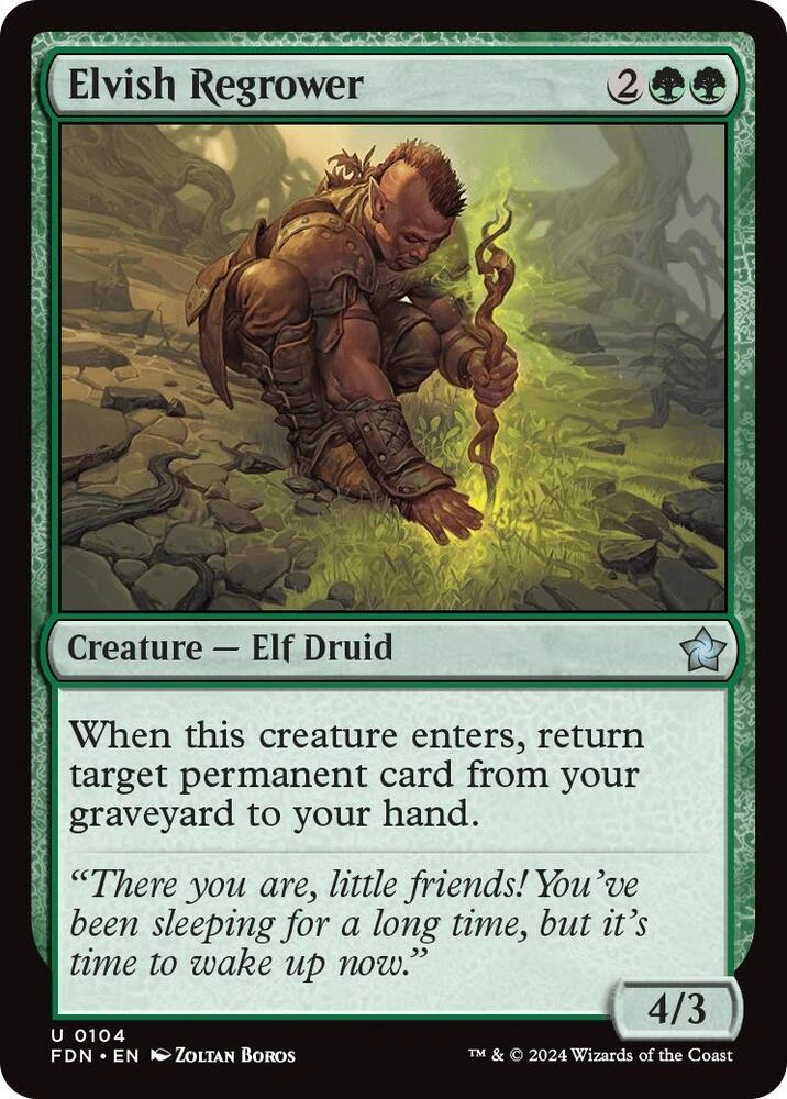 Elvish Regrower Foil
