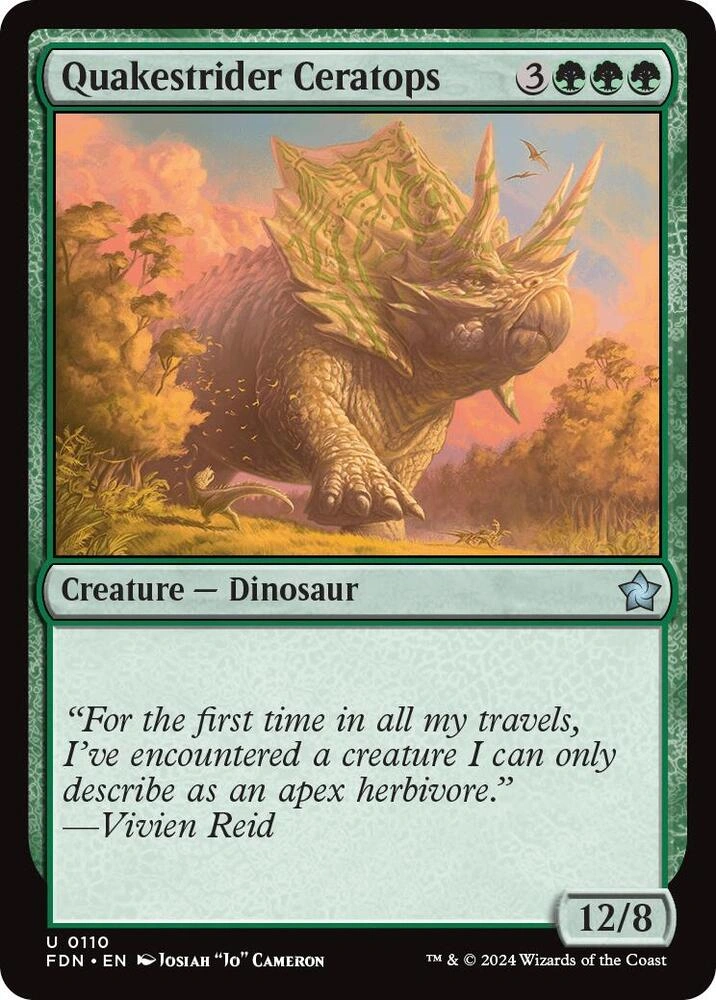 Quakestrider Ceratops Foil