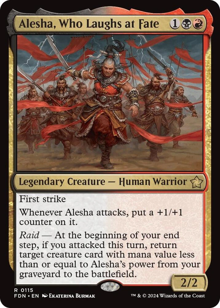 Alesha, Who Laughs at Fate Foil