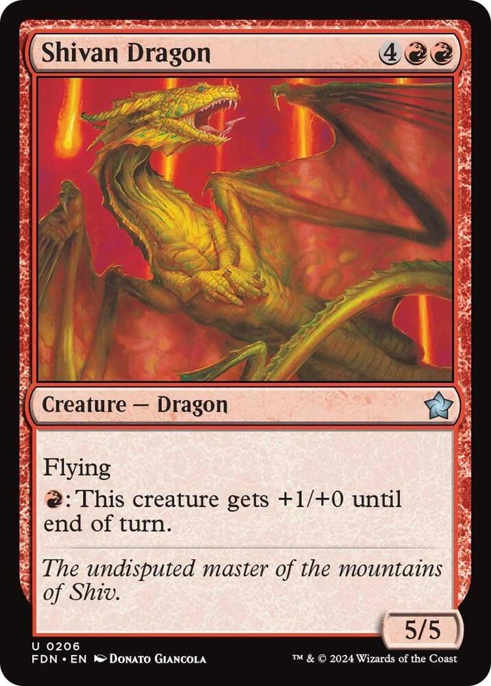 Shivan Dragon Foil