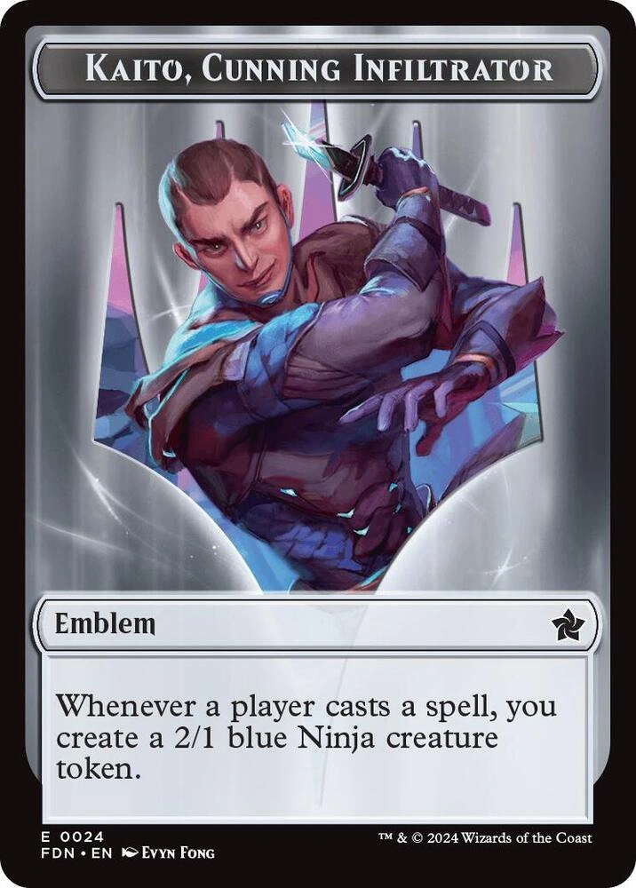 Emblem - Kaito, Cunning Infiltrator // Ninja Doubled-Sided Token Foil