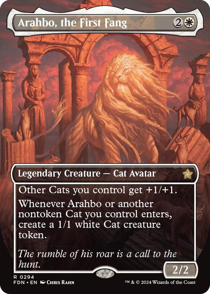 Arahbo, the First Fang (Borderless) Foil