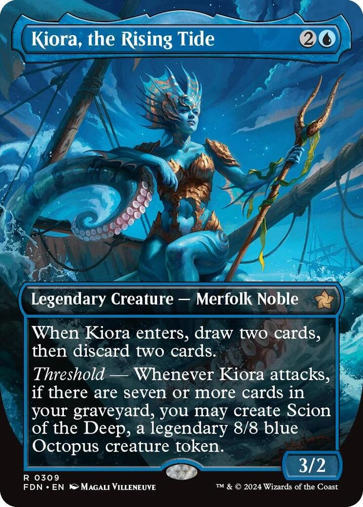 Kiora, the Rising Tide (Borderless) Foil