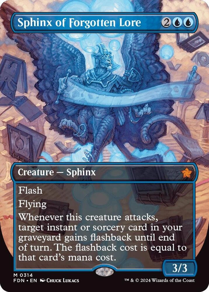 Sphinx of Forgotten Lore (Borderless) Foil