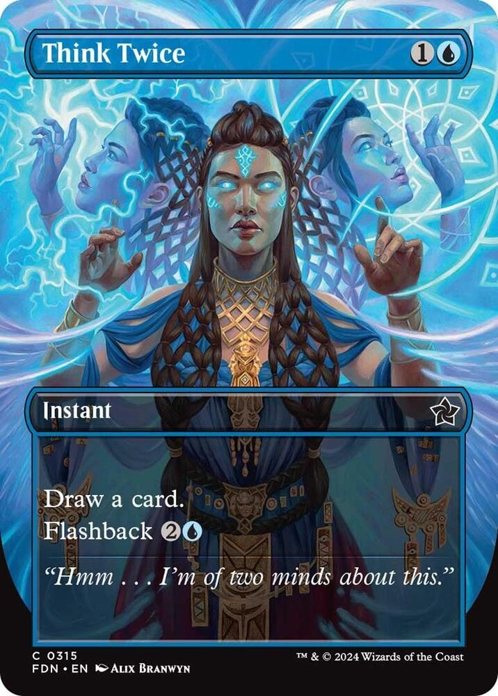Think Twice (Borderless) Foil