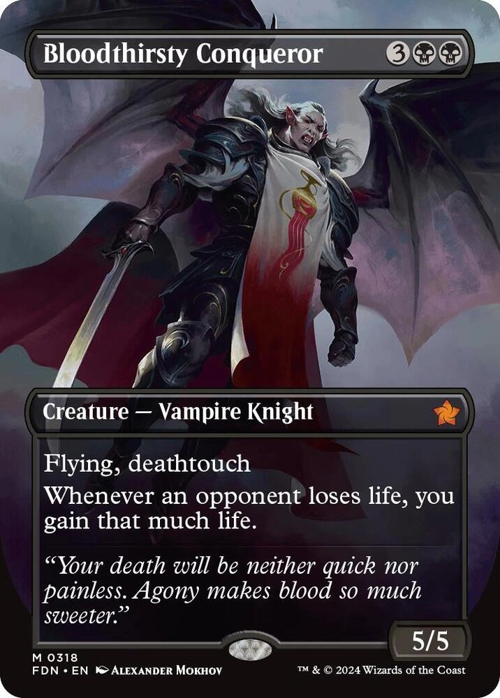 Bloodthirsty Conqueror (Borderless) Foil