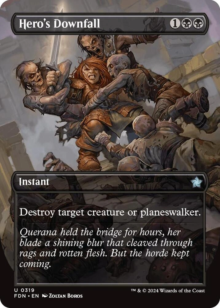 Hero's Downfall (Borderless) Foil