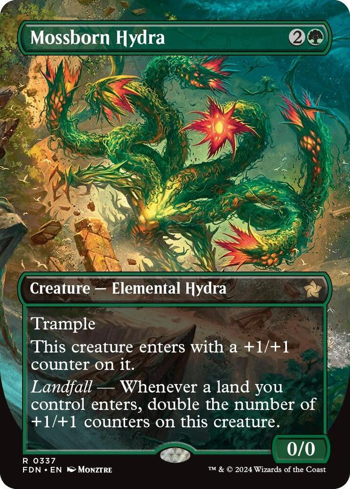 Mossborn Hydra (Borderless) Foil
