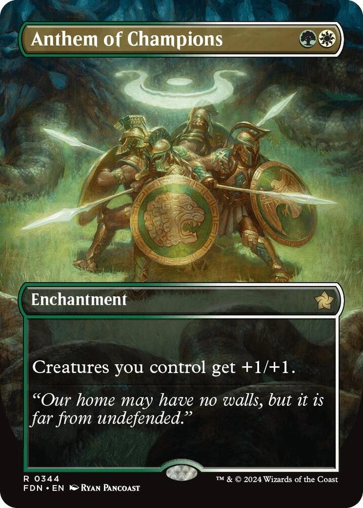 Anthem of Champions (Borderless) Foil
