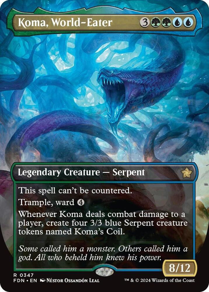 Koma, World-Eater (Borderless) Foil