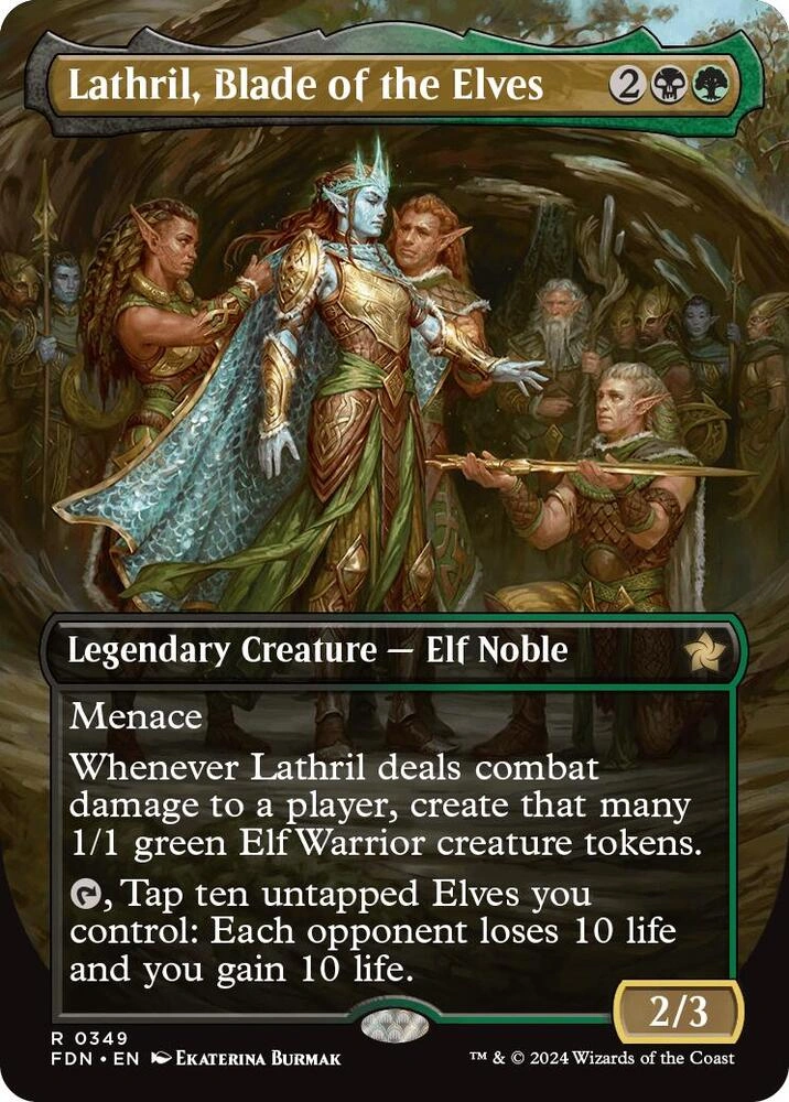 Lathril, Blade of the Elves (Borderless) Foil