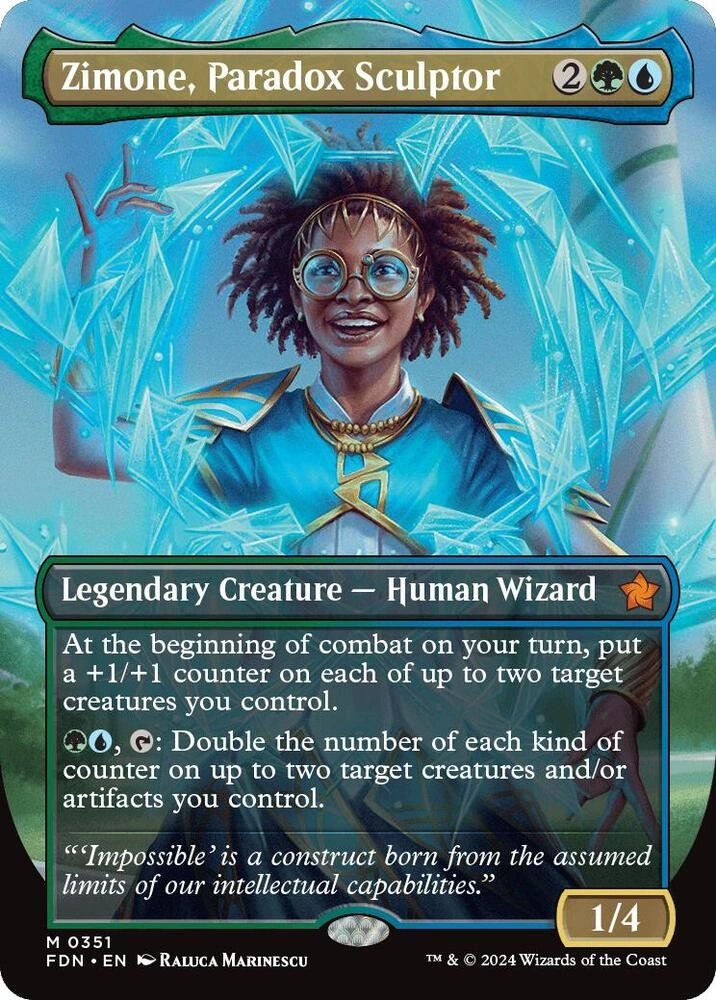 Zimone, Paradox Sculptor (Borderless) Foil