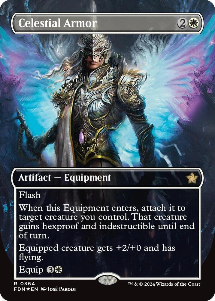 Celestial Armor (Borderless) (Mana Foil)