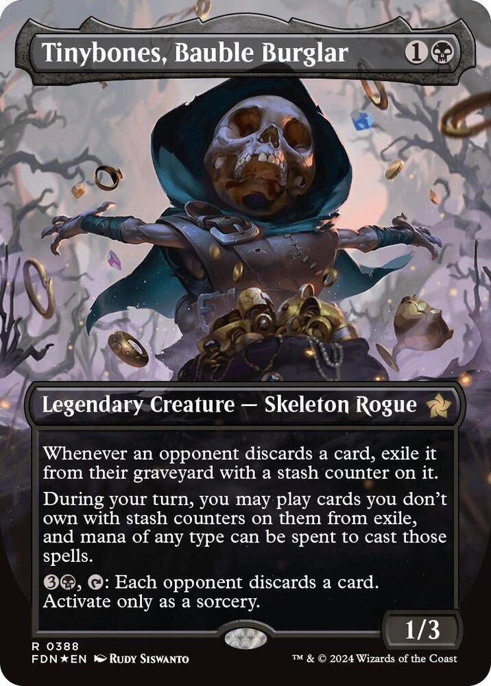 Tinybones, Bauble Burglar (Borderless) (Mana Foil)