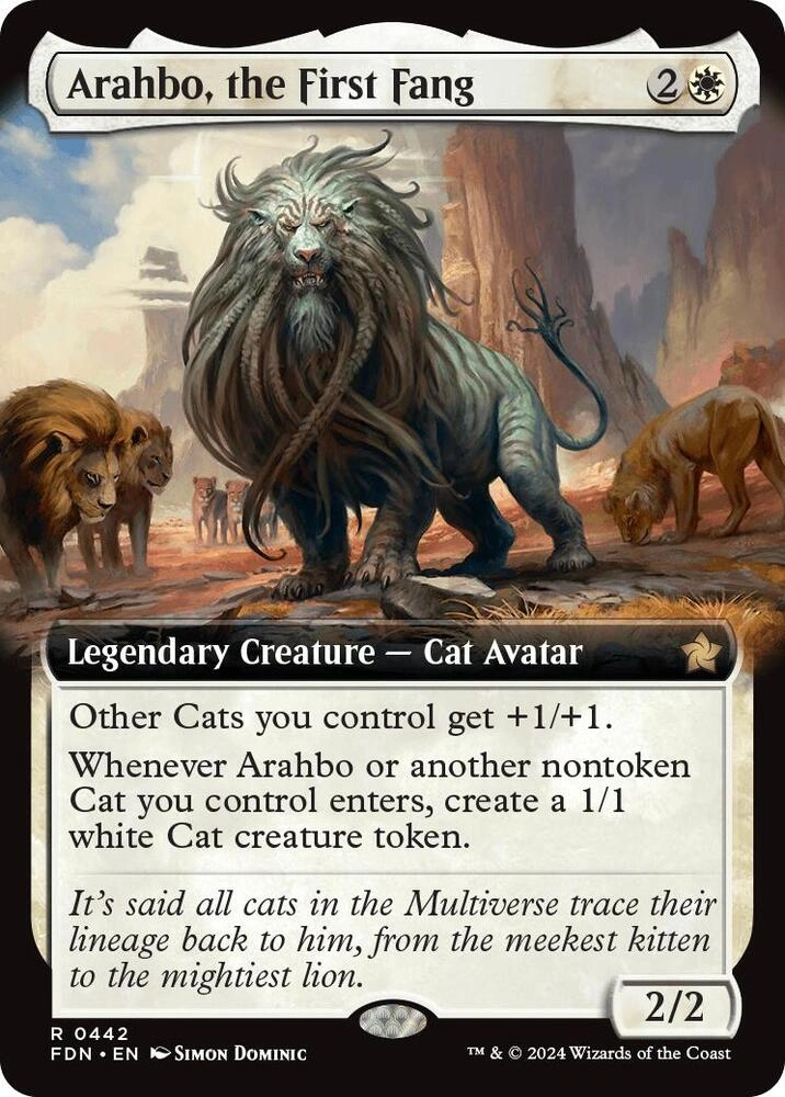 Arahbo, the First Fang (Extended Art) Foil