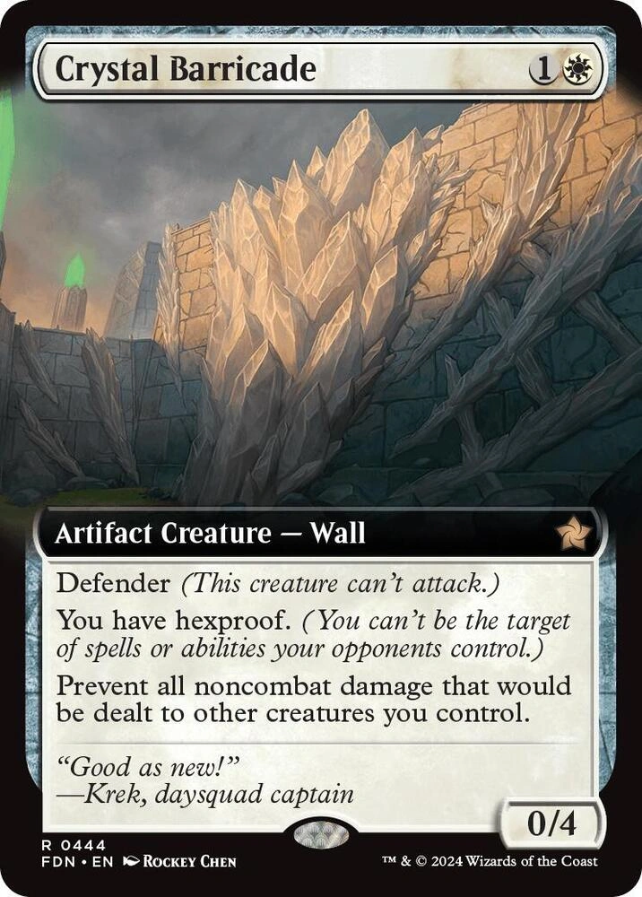 Crystal Barricade (Extended Art) Foil
