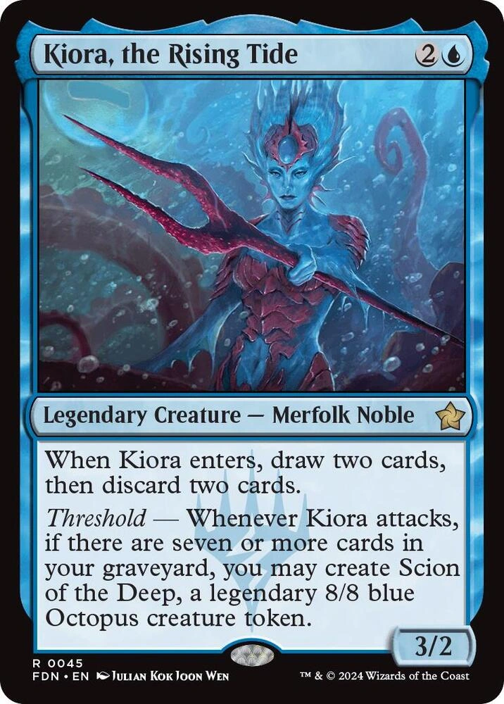 Kiora, the Rising Tide Foil