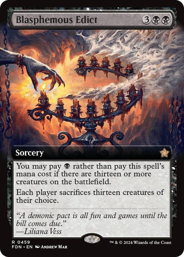 Blasphemous Edict (Extended Art) Foil