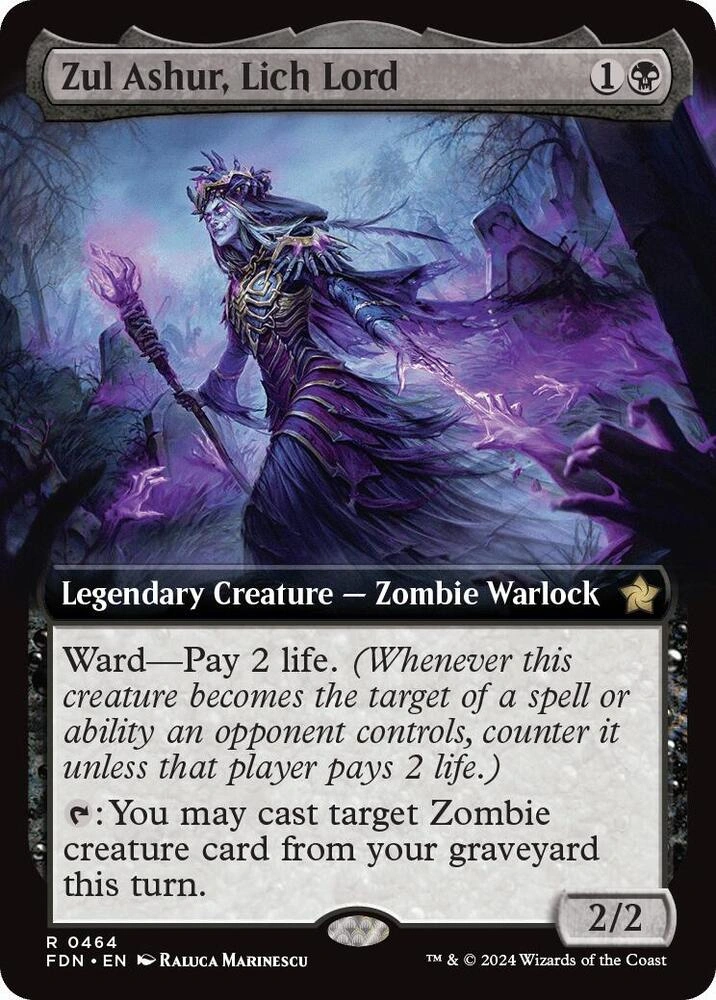 Zul Ashur, Lich Lord (Extended Art) Foil