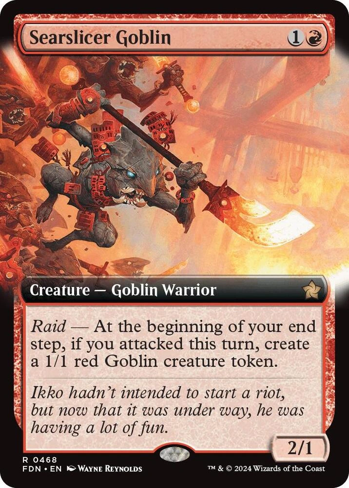 Searslicer Goblin (Extended Art) Foil
