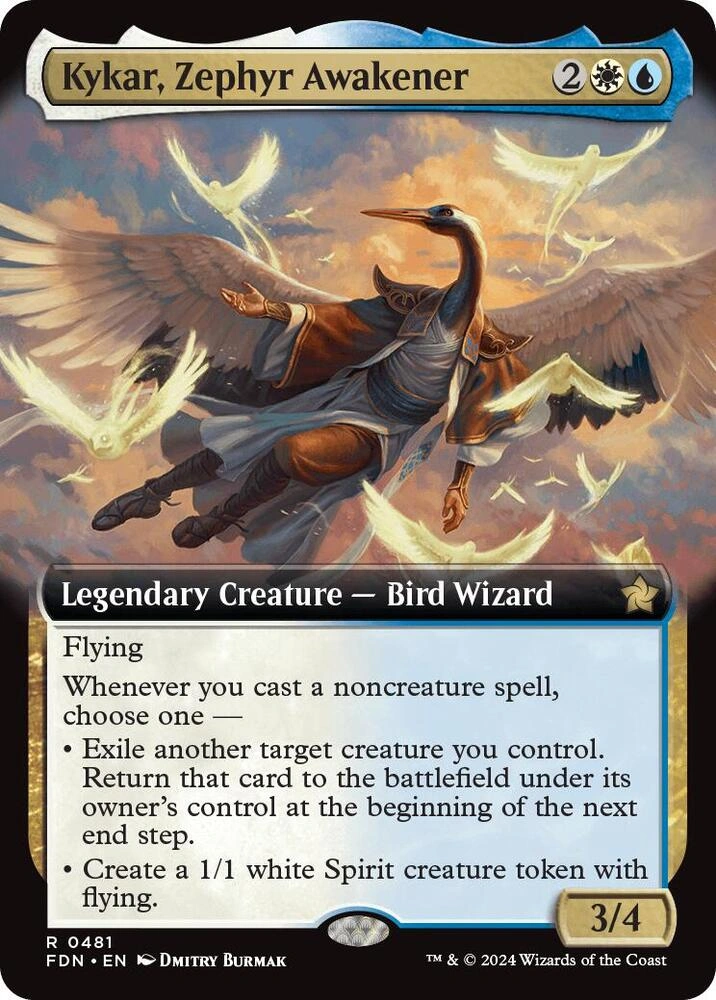 Kykar, Zephyr Awakener (Extended Art) Foil
