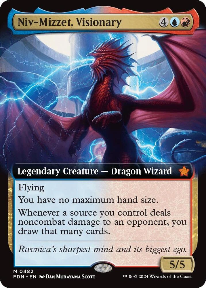 Niv-Mizzet, Visionary (Extended Art) Foil