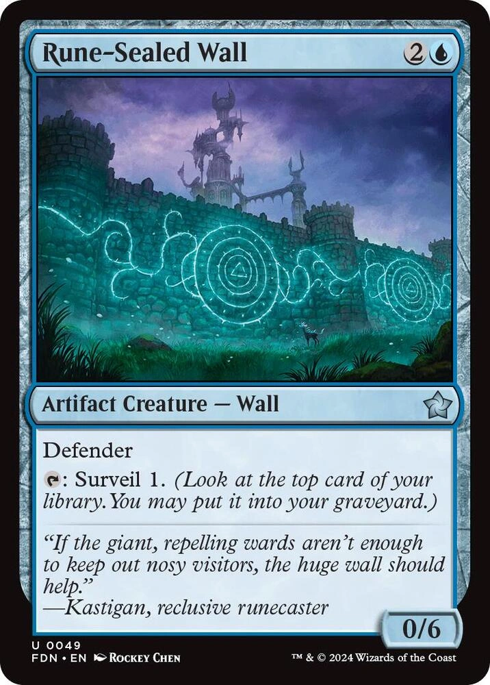 Rune-Sealed Wall Foil
