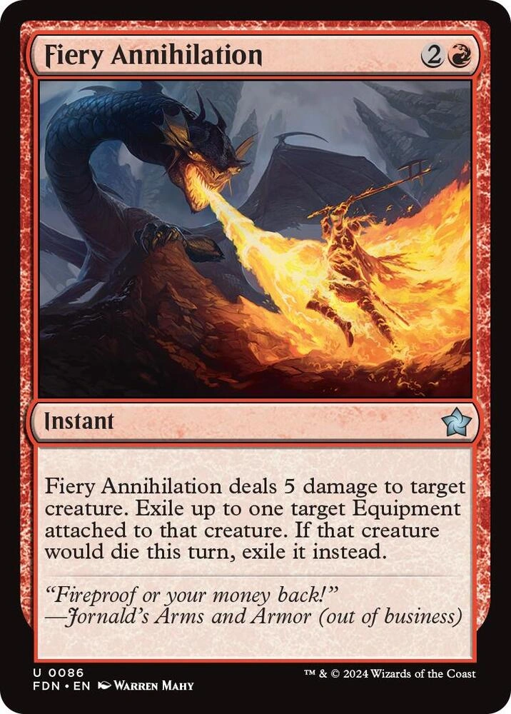 Fiery Annihilation Foil