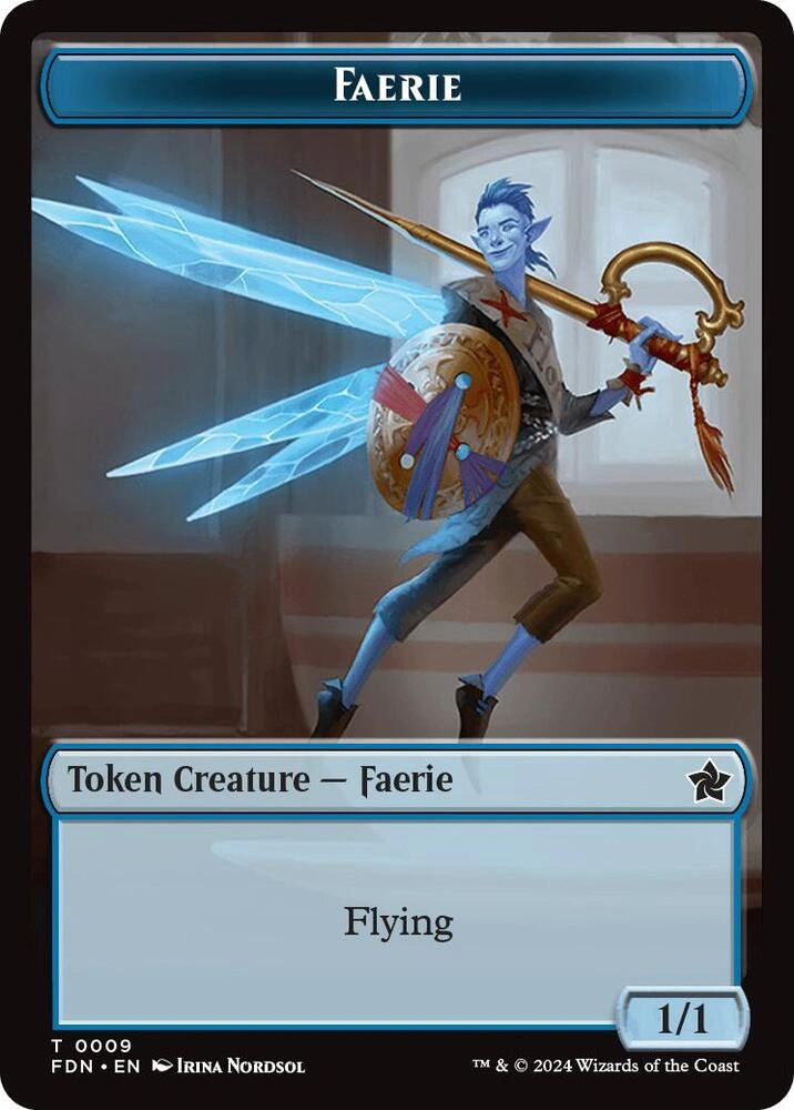 Faerie // Fish Doubled-Sided Token Foil