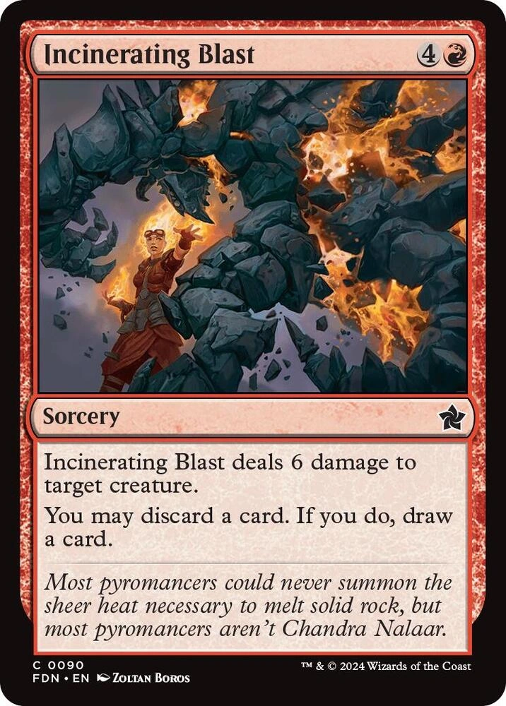 Incinerating Blast Foil