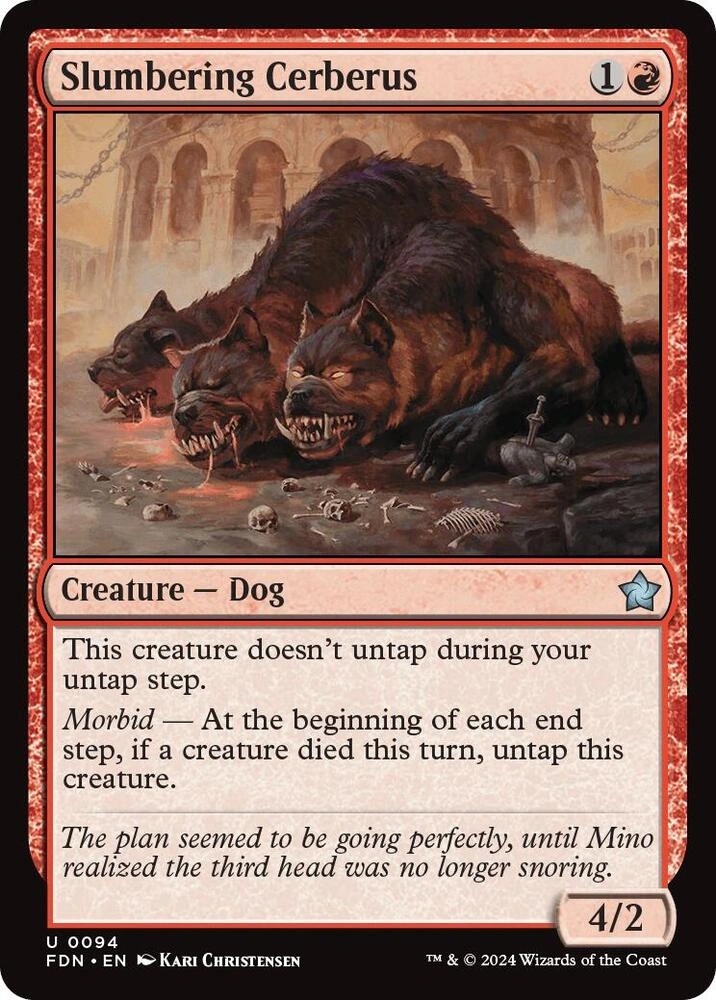 Slumbering Cerberus Foil