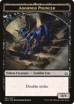 Adorned Pouncer // Horse Double-Sided Token 1 // 10