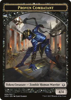 Proven Combatant // Cat Double-Sided Token 5 // 16