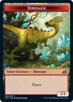 Dinosaur // Human Soldier (005) Double-Sided Token Foil 8 // 5