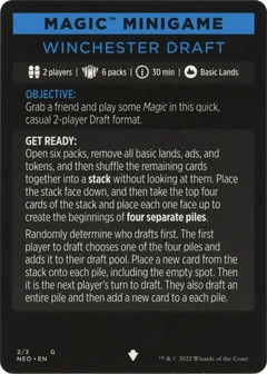 Magic Minigame: Winchester Draft 2