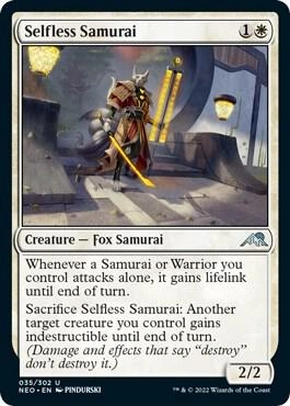 Selfless Samurai Foil