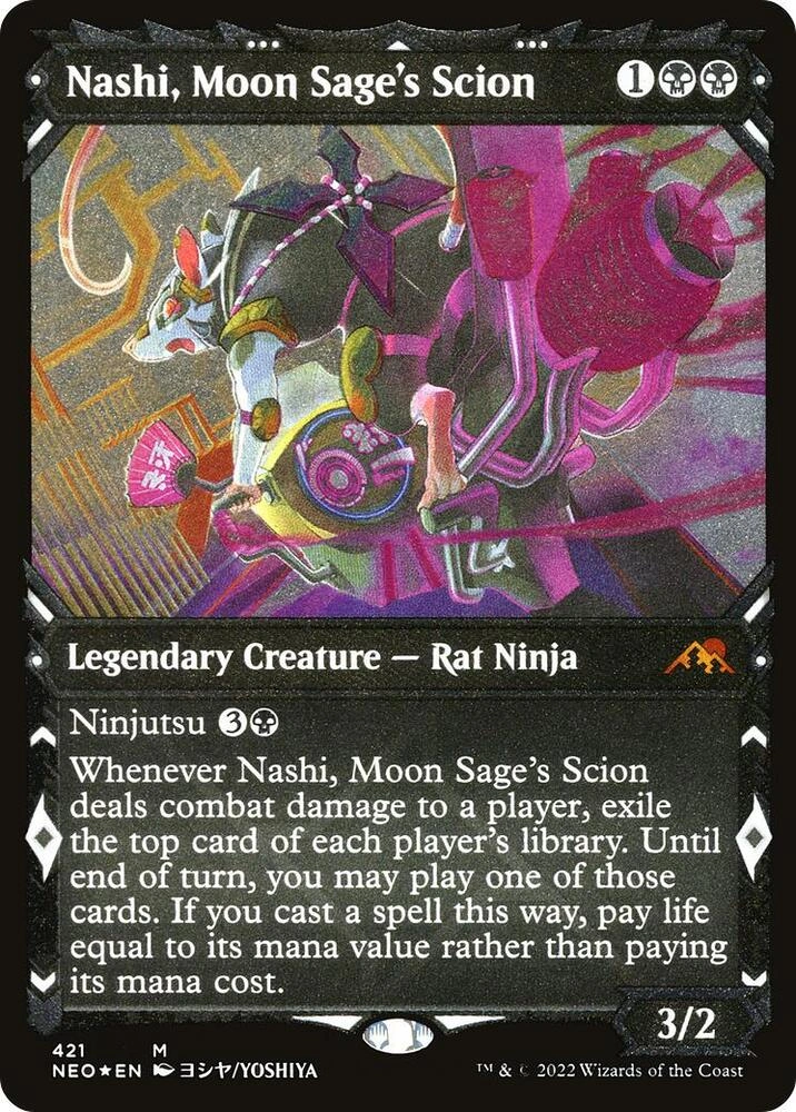 Nashi, Moon Sage's Scion (Showcase) (Foil Etched)
