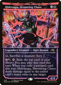 Hidetsugu, Devouring Chaos (Neon Red) Foil 429