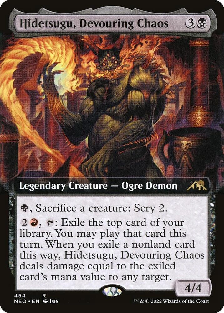Hidetsugu, Devouring Chaos (Extended Art) Foil