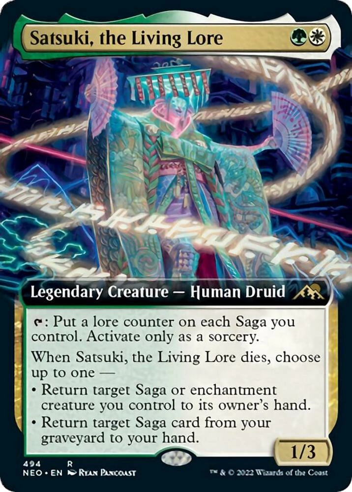 Satsuki, the Living Lore (Extended Art) Foil