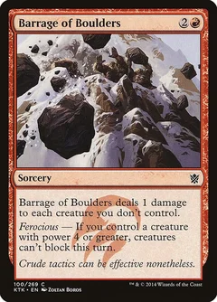 Barrage of Boulders Foil 100
