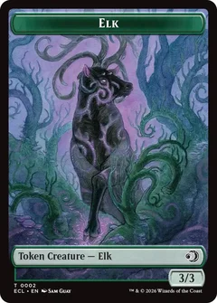 Elk // Emblem - Oko, Shadowmoor Scion Double-Sided Token 2 // 12