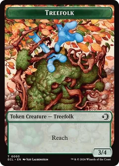 Treefolk // Goblin Double-Sided Token 3 // 6